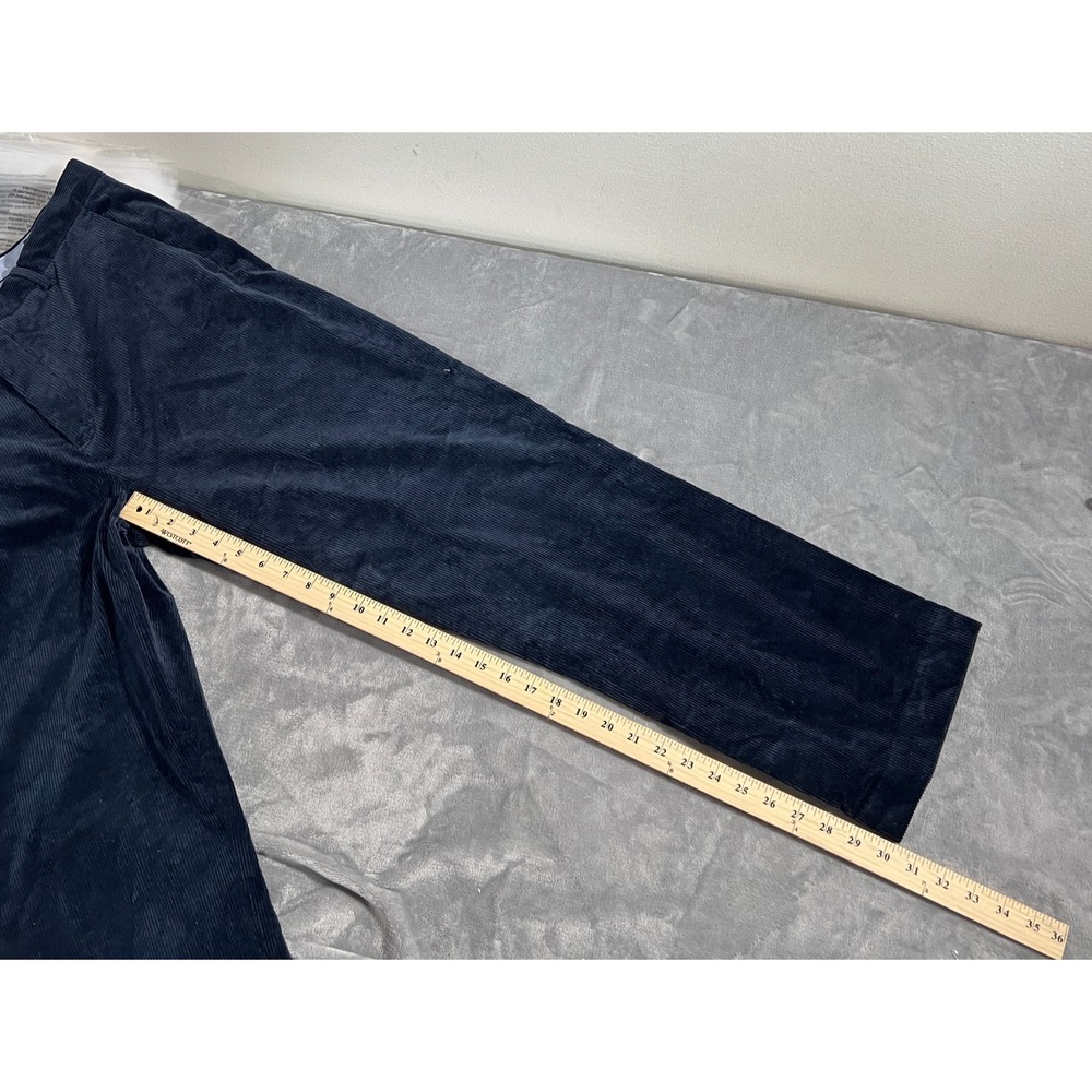 Polo Ralph Lauren Corduroy Pants Mens 34x30 New Navy Blue Chino Straight Stretch - Picture 13 of 14